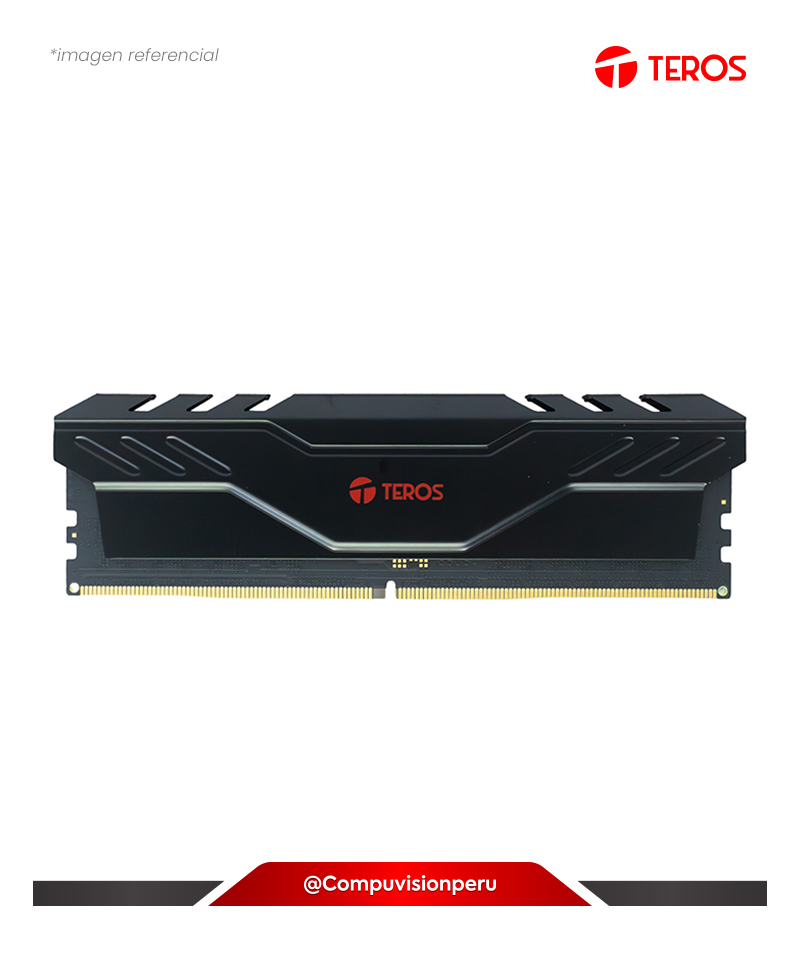 MEMORIA 16GB  DDR5 BUS 6000MHZ TEROS TITAN BLACK  CL38 1.35V TETT16G6000XBU5C38
