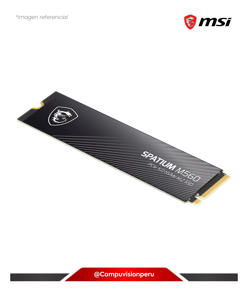 DISCO SOLIDO SSD 1TB MSI SPATIUM M560 PCIE 5.0 NVME M.2 2280 3D NAND S78-440L0F0-P83