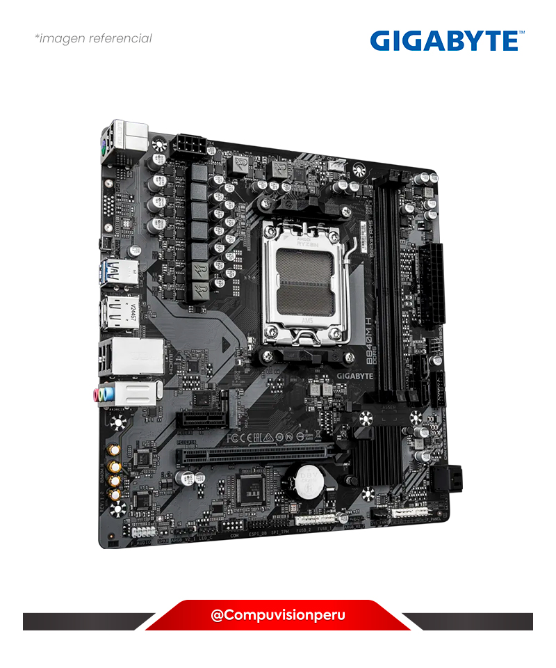 PLACA GIGABYTE B840M H AM5 AMD B840 DDR5 HDMI M.2 SATA 6GB USB 3.2 M-ATX B840M-H