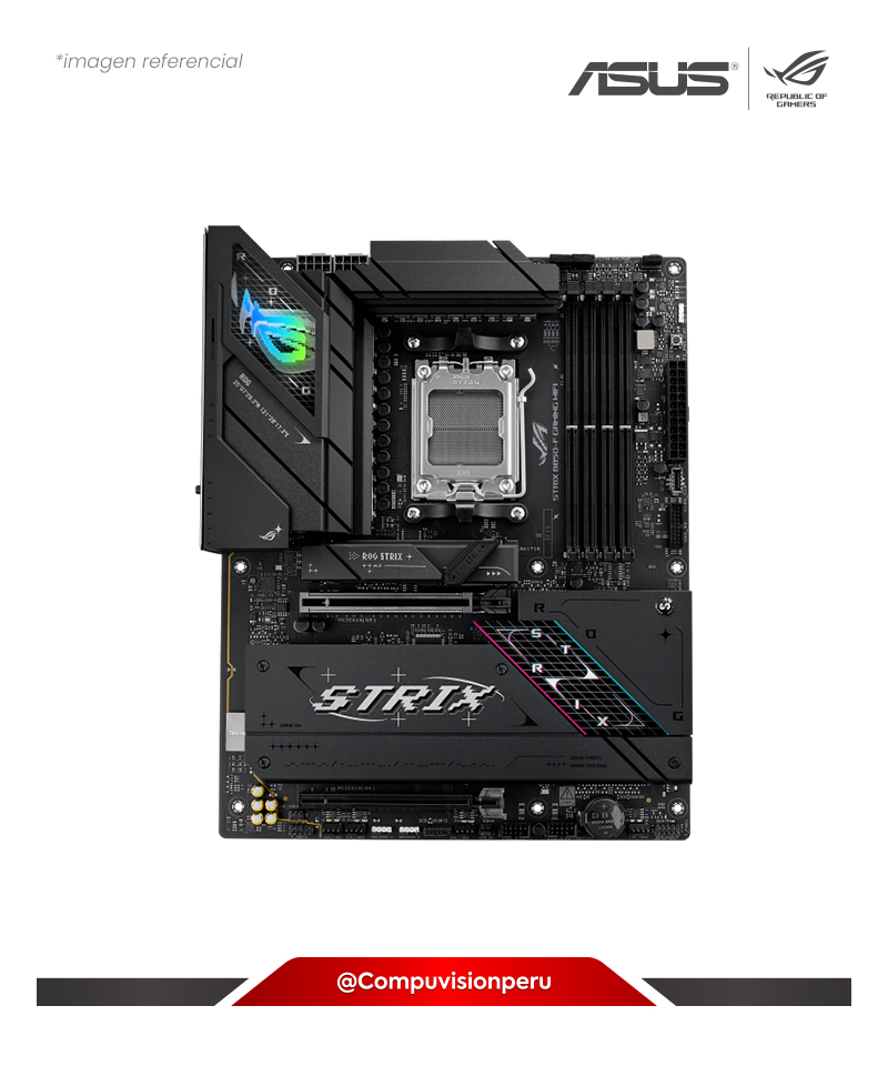 PLACA ASUS ROG STRIX B850-F GAMING WIFI AM5 AMD B850 DDR5 HDMI DP M.2 SATA 6GB BLUETOOTH 5.4 USB 20G ATX