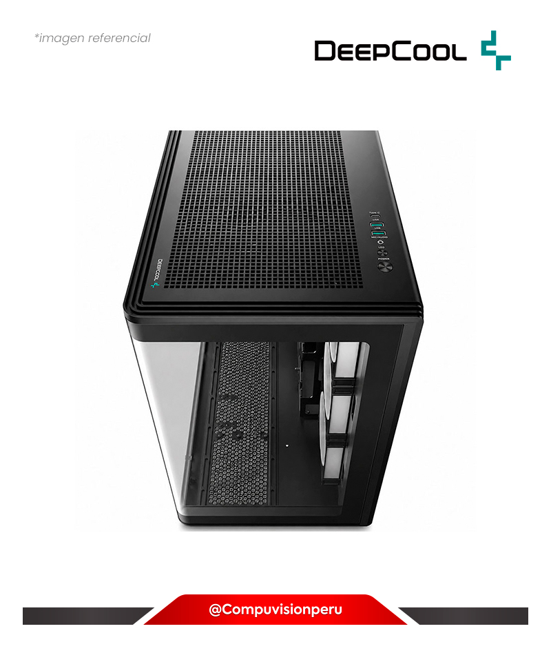 CASE DEEPCOOL CG590U 5F ARGB BLACK S/F VIDRIO TEMPLADO ATX R-CG590U-BKAGA5-G