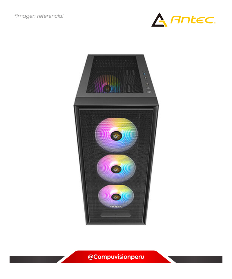 CASE ANTEC AX81 BLACK TEMPERED GLASS 3 FAN ARGB USB3.0 S/FUENTE 0-761345-10086-1