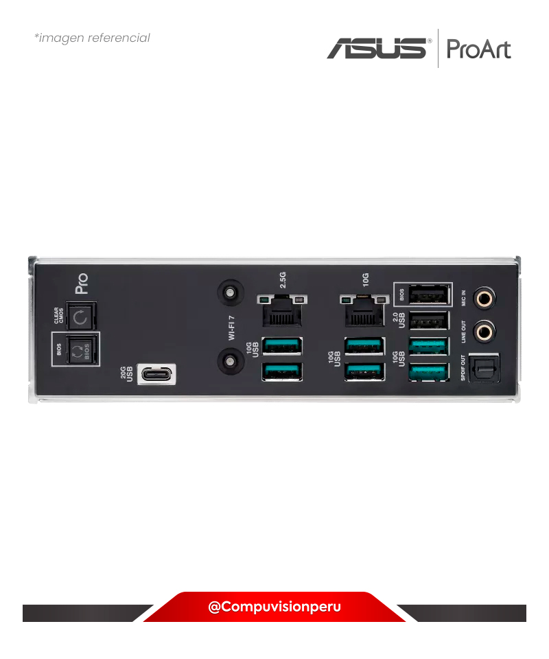 PLACA ASUS PRO WS TRX50-SAGE WIFI SOCKET STR5 AMD TRX50 DDR5 M.2 SATA 6GB WIRELESS & BLUETOOTH USB CEB FORM FACTOR