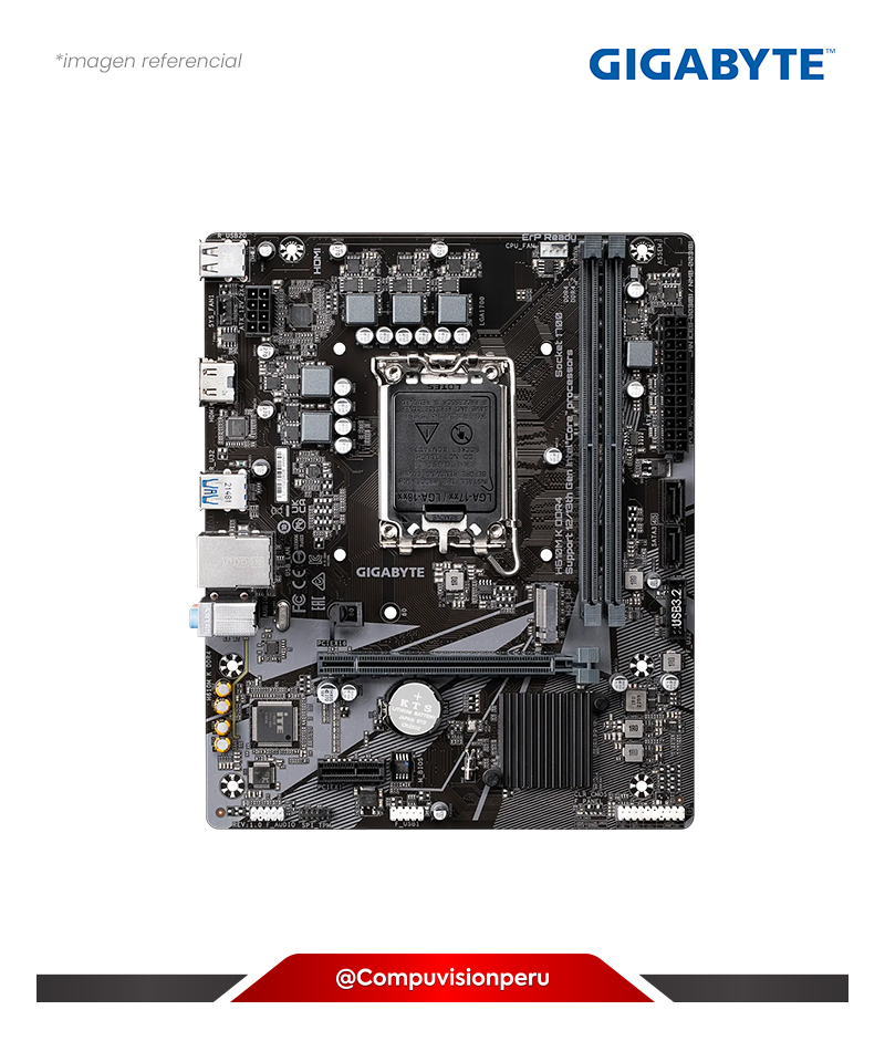PLACA GIGABYTE H610M K DDR4 LGA1700 INTEL H610 DDR4 HDMI DP M.2 SATA 6GB USB 3.2 GEN M-ATX