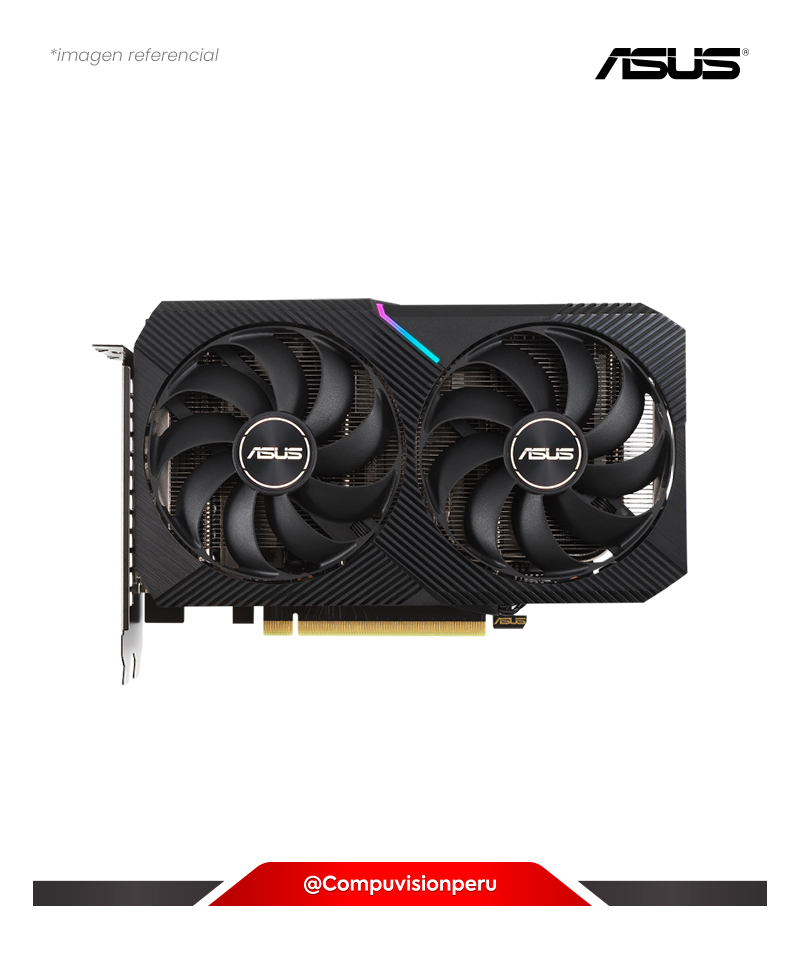 VIDEO ASUS DUAL GEFORCE RTX 3060 OC EDITION 8GB GDDR6 CUDA 3584 128-BIT HDMI DP DUAL-RTX3060-O8G