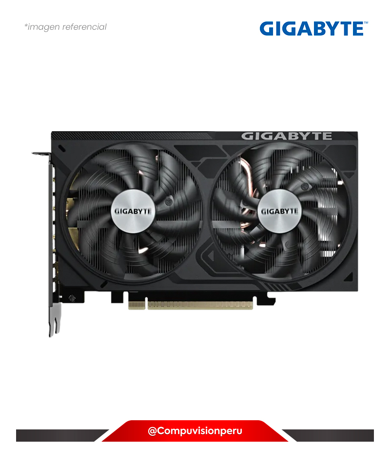 VIDEO GIGABYTE GEFORCE RTX 5050 WINDFORCE OC V2 8G 8GB GDDR6 CUDA 2560 PCIE 5.0 HDMI DP GV-N5050WF2OCV2-8GD