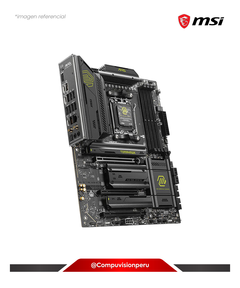 PLACA MSI MAG X870E TOMAHAWK WIFI AMD X870E AM5 DDR5 HDMI M.2 USB 40GBPS BLUETOOTH 5.4 ATX