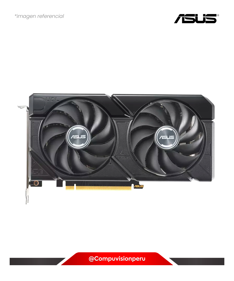 VIDEO ASUS DUAL GEFORCE RTX 4060 TI EVO OC EDITION 8GB GDDR6 CUDA 4352 128-BIT HDMI DP DUAL-RTX4060TI-O8G-EVO