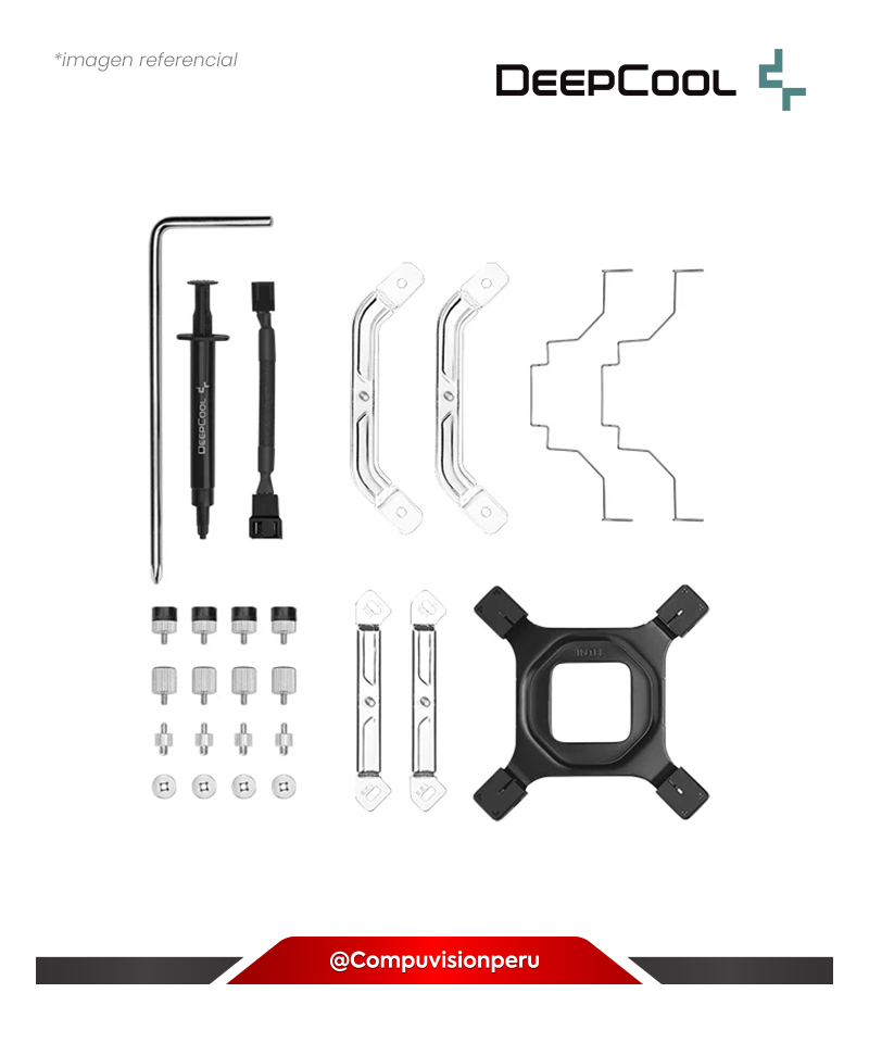 COOLER DE CPU DEEPCOOL AK500 DIGITAL WH WHITE INTEL AMD LED RGB R-AK500-WHADMN-G