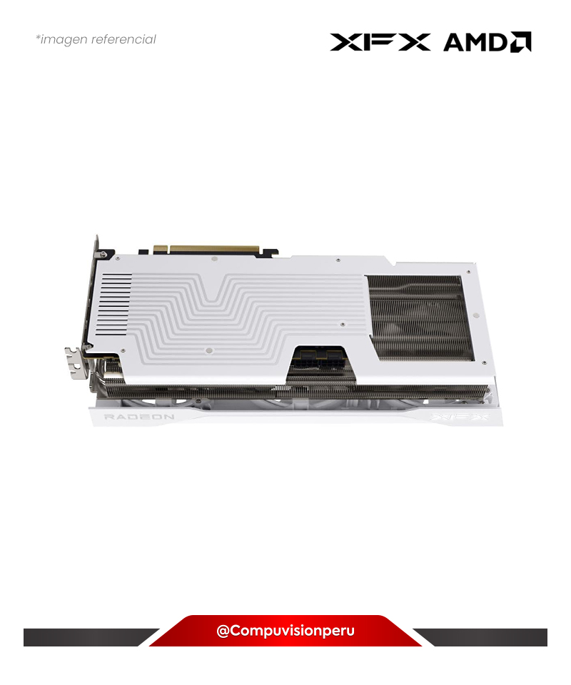 VIDEO XFX SWIFT AMD RADEON RX 9070XT WHITE TRIPLE FAN GAMING EDITION 16GB GDDR6 256-BIT SP 4096 PCI-E 5.0 RX-97TSWF3W9