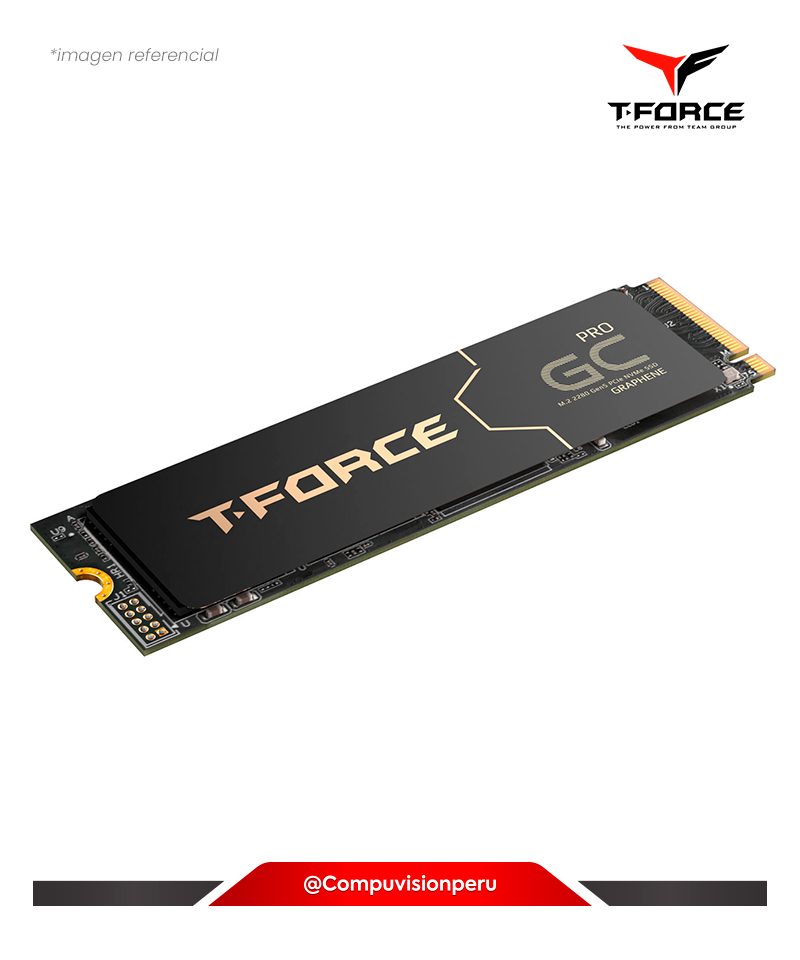 DISCO SOLIDO SSD 4TB TEAM GROUP T-FORCE GC PRO M.2 2280 PCIE GEN 5.0X4 WITH DRAM CACHE WITH NVME 2.0 3D NAND TM8FFL004T0C129