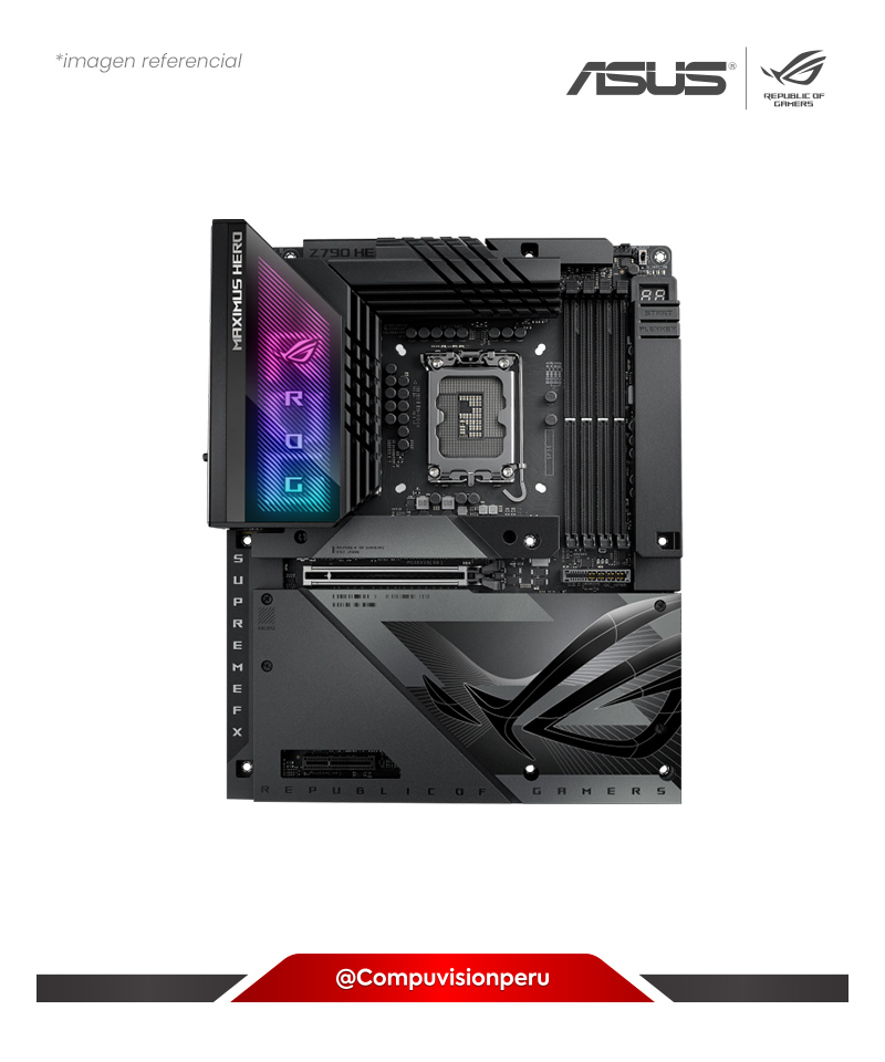 PLACA ASUS ROG MAXIMUS Z790 HERO BTF LGA 1700 INTEL Z790 DDR5 HDMI M.2 SATA 6GB WI-FI BLUETOOTH ATX