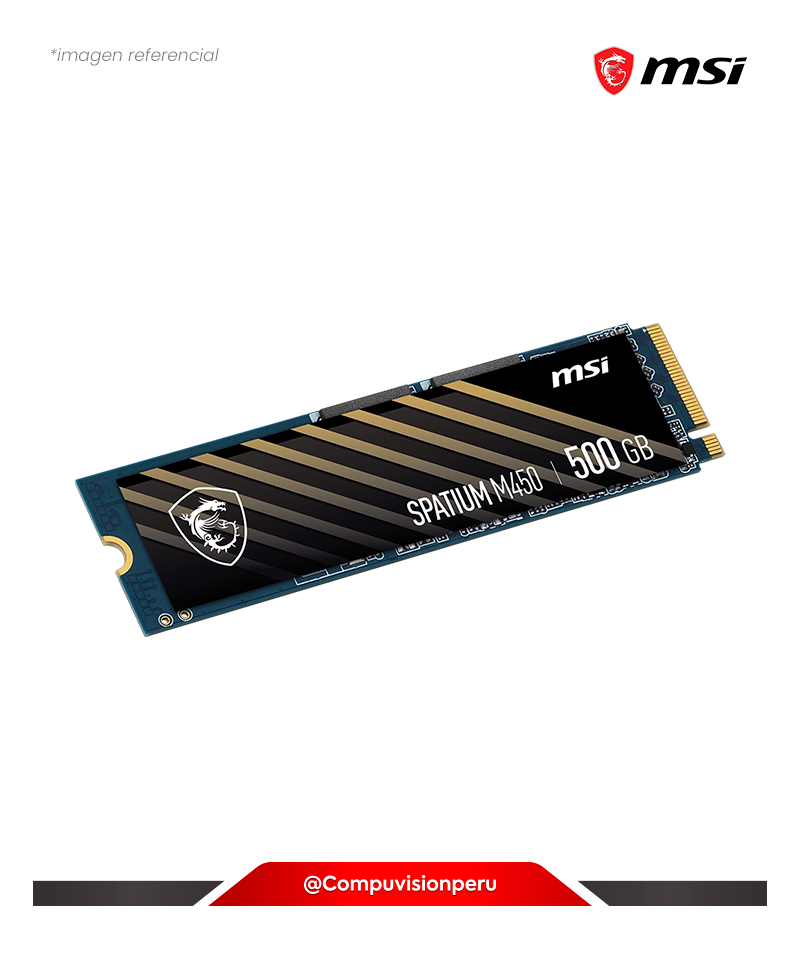 DISCO SOLIDO SSD 500GB MSI SPATIUM M450 PCIE GEN 4.0  X4 NVME SM450N500