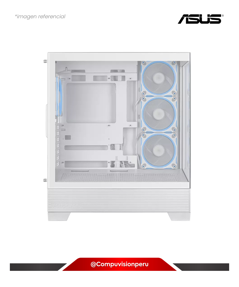 CASE ASUS A31 PLUS ARGB WHITE TEMPERED GLASS 3*120ARGB BTF COMATIBLE
