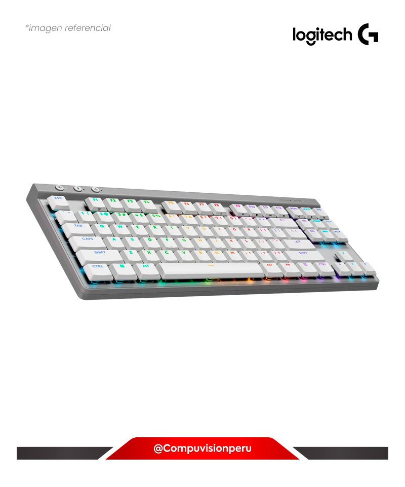 TECLADO LOGITECH G515 TKL LIGHTSPEED BT LIGHTSYNC RGB WHITE 920-012535