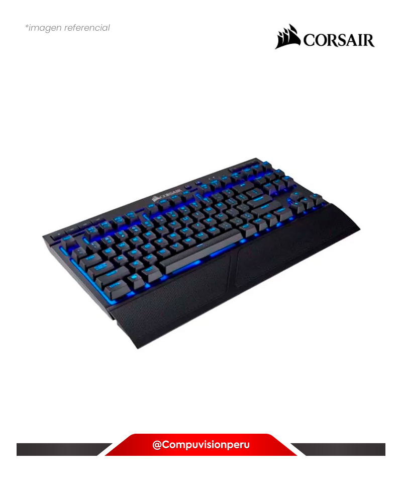 TECLADO CORSAIR K63 WIRELESS BLACK BACKLIGHTING BLUE CHERRY MX RED USB