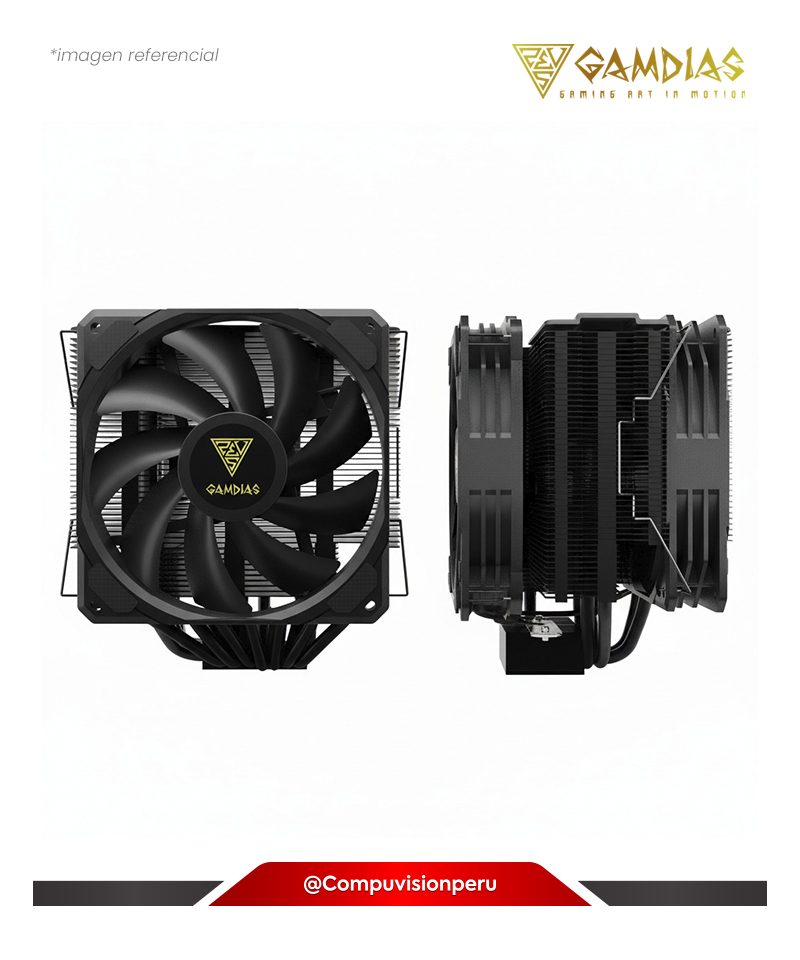 COOLER DE CPU GAMDIAS BOREAS P1-720 PARA PC CASE 135MM + 120MM 16351-01500-00000-G