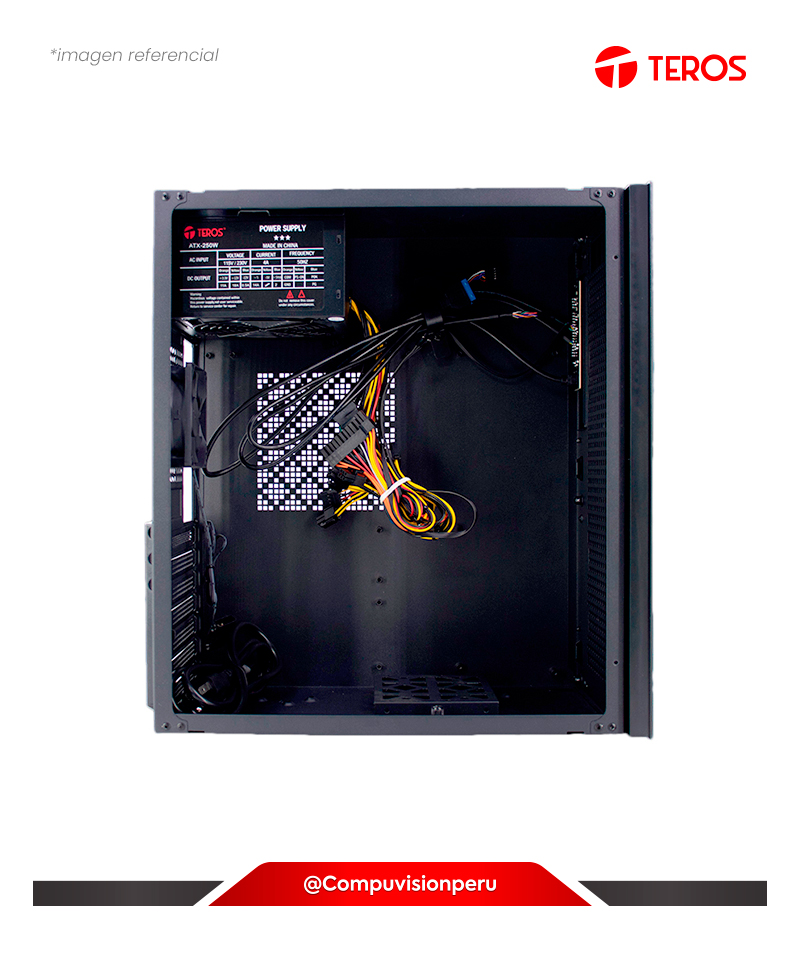 CASE TEROS TE-1036S BLACK USB 3.0 F/250W ATX