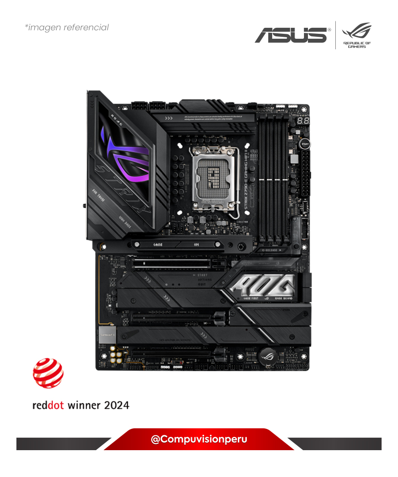 PLACA ASUS ROG STRIX Z790-E GAMING WIFI II 6E LGA 1700 INTEL Z790 DDR5 BLUETOOTH THUNDERBOLT 4 M.2 PCIE2.0 USB 3.2 ATX