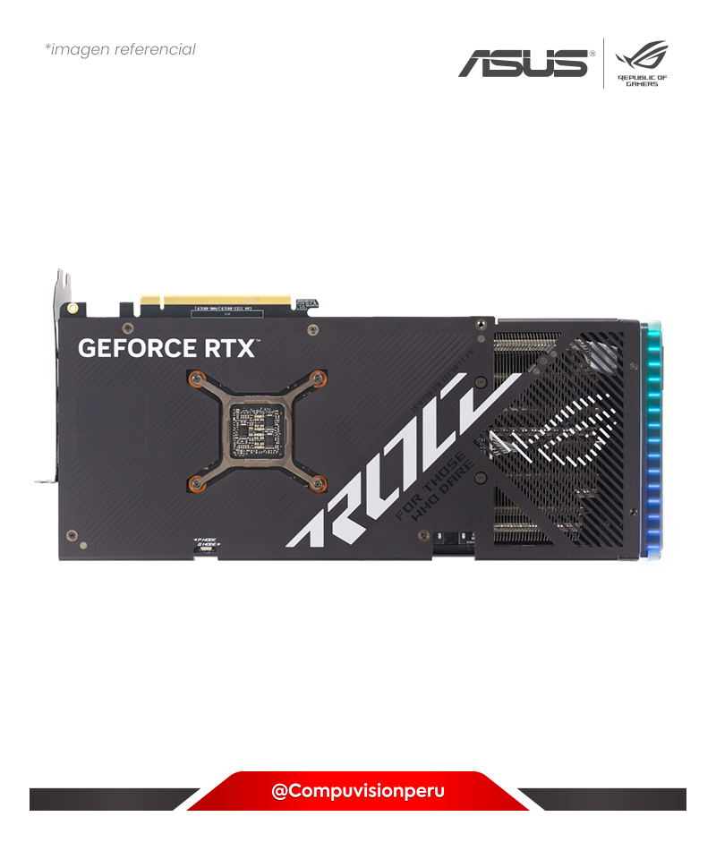 VIDEO ASUS ROG STRIX GEFORCE RTX 4070 12GB GDDR6X OC EDITION CON DLSS 3 CUDA 5888 192-BIT HDMI DP ARGB ROG-STRIX-RTX4070-O12G-GAMING