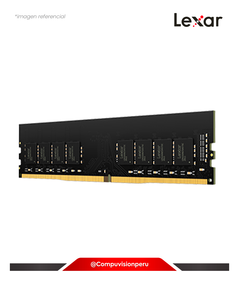 MEMORIA 8GB DDR4 BUS 3200MHZ LEXAR JEDEC CL22 1.2V LD4AU008G-B3200GSST