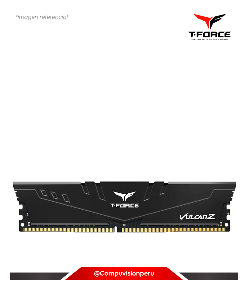 MEMORIA 8GB DDR4 3200MHZ TEAMGROUP T-FORCE VULCAN Z BLACK CL-16 1.35V TLZGD48G3200HC16F01