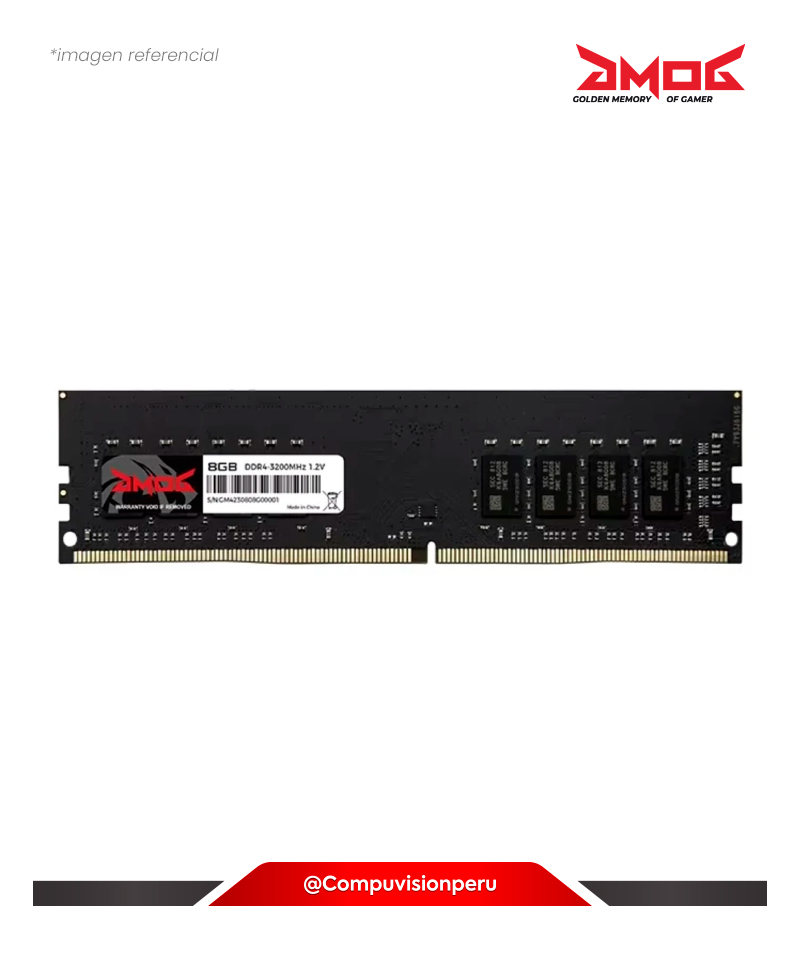 MEMORIA 8GB DDR4 BUS 3200MHZ GMOG SODIMM 1.2V PC4-25600 GMOG-8GB-SOD