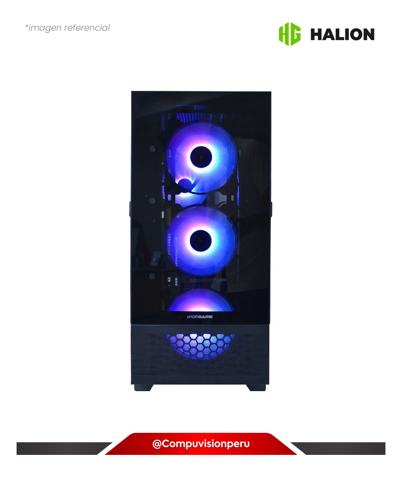 CASE GAMER IFORGAME X5 TEMPERED GLASS 4FAN ARGB S/F