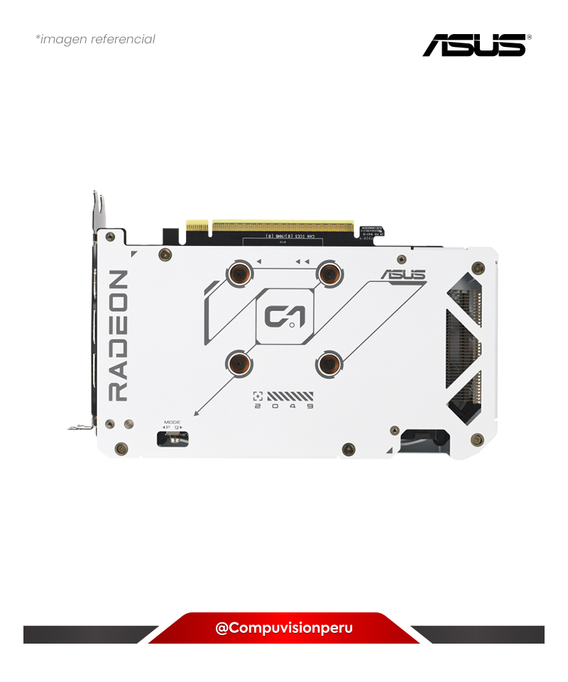 VIDEO ASUS DUAL RADEON RX 9060 XT 16GB GDDR6 WHITE EDITION SP 2048 128-BIT HDMI DP DUAL-RX9060XT-16G-WHITE