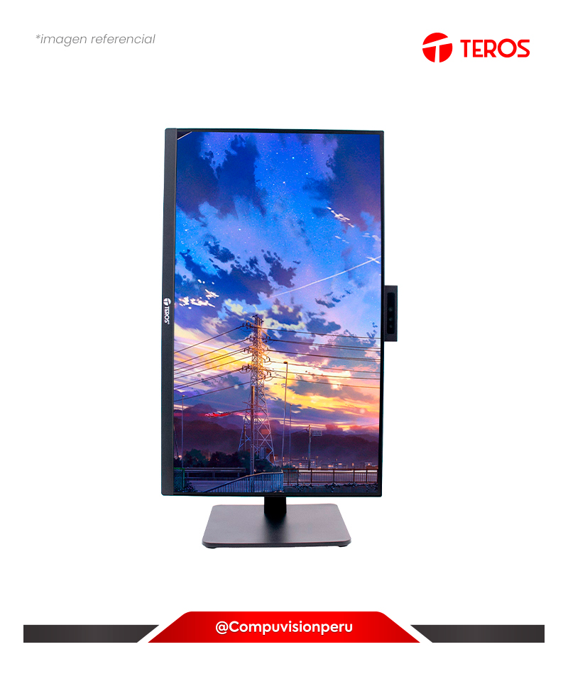 MONITOR 23.8 QHD IPS TEROS TE-2416CS 2K 100HZ 1MS HDMI DP WEB CAM MICROFONO