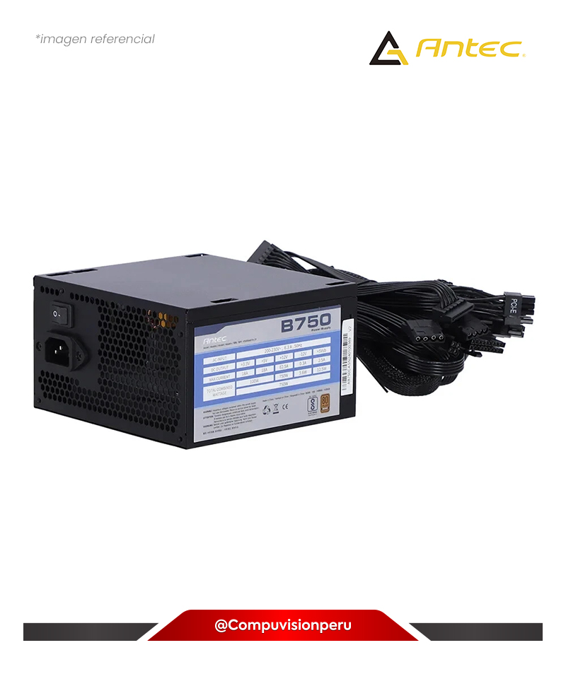 FUENTE 750W ANTEC B750 80 PLUS BRONZE 0-761345-20003-5