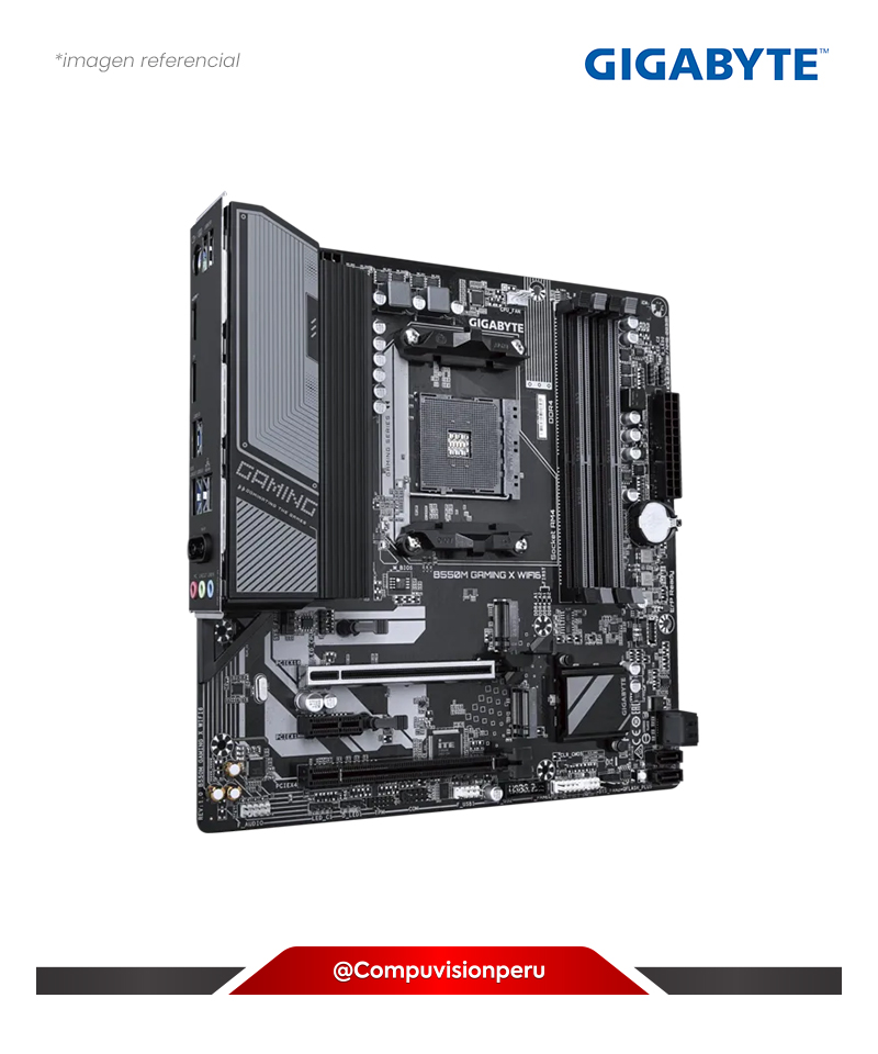 PLACA GIGABYTE B550M GAMING X WIFI6 AM4 AMD B550 DDR4 SATA 6GB M.2 BLUETOOTH M-ATX