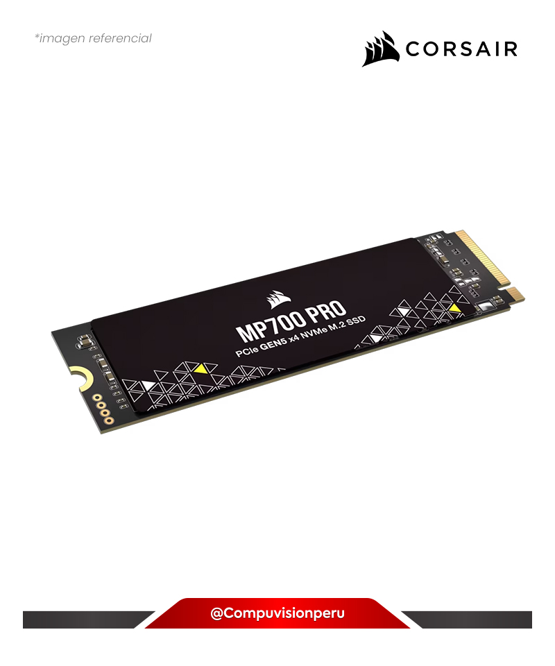 DISCO SOLIDO SSD 2TB CORSAIR MP700 PRO PCIEX GEN5 X4 NVME 2.0 M.2 2280 TLC NAND CSSD-F2000GBMP700PNH