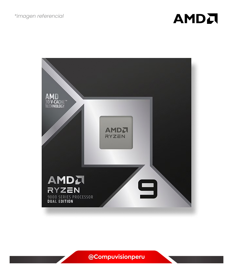 CPU AMD RYZEN 9 9950X3D2 DUAL EDITION AM5 16N 32TH 4.3GHZ 192MB TDP 200W AMD RADEON GRAPHICS TURBO CORE 5.6GHZ