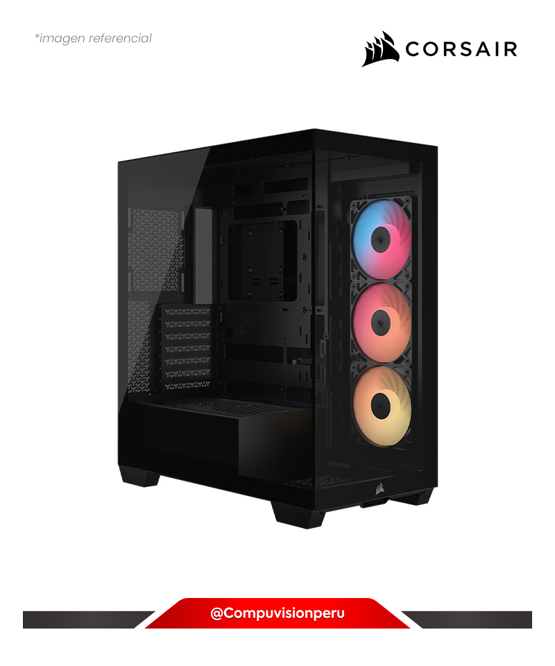 CASE CORSAIR 3500X RS-R ARGB BLACK TEMPERED GLASS E-ATX 120MM*3 RS120-R ARGB CC-9011322-WW