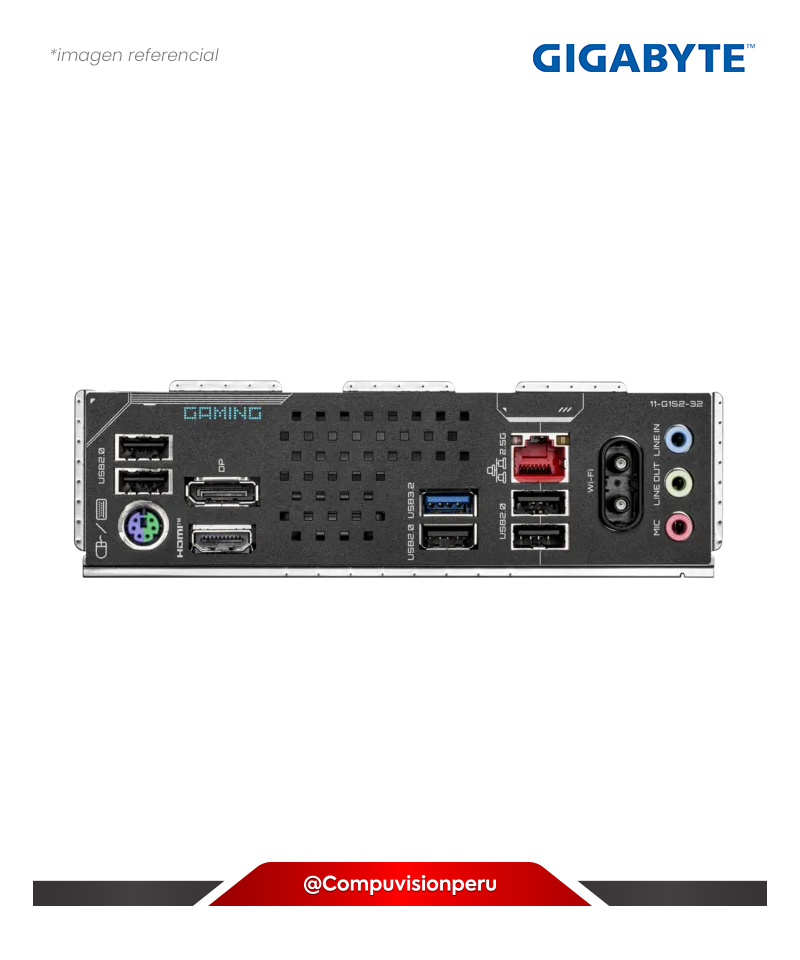 PLACA GIGABYTE H810M GAMING WIFI6 INTEL H810 LGA 1851 DDR5 HDMI DP M.2 SATA 6GB USB3.2 M-ATX