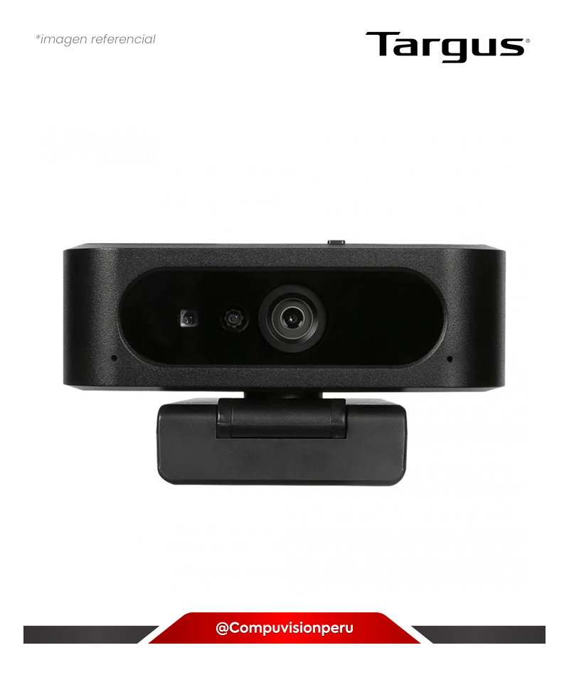 CAMARA WEB TARGUS FHD 1080P AUTO-FOCUS DUAL MIC USB-C LENS COVER BLACK AVC045LP