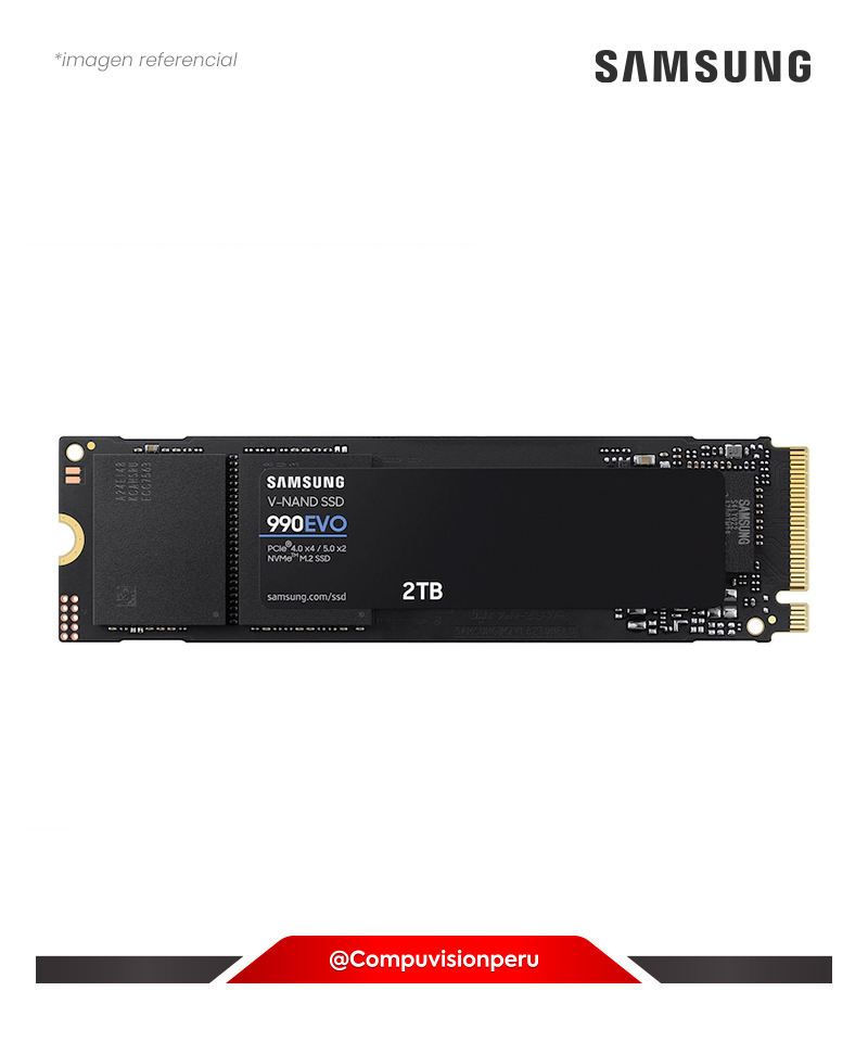 DISCO SOLIDO SSD 2TB SAMSUNG 990 EVO PCIE 5.0 X4 / 5.0 X2 NVME M.2 V-NAND TLC MZ-V9E2T0B/AM