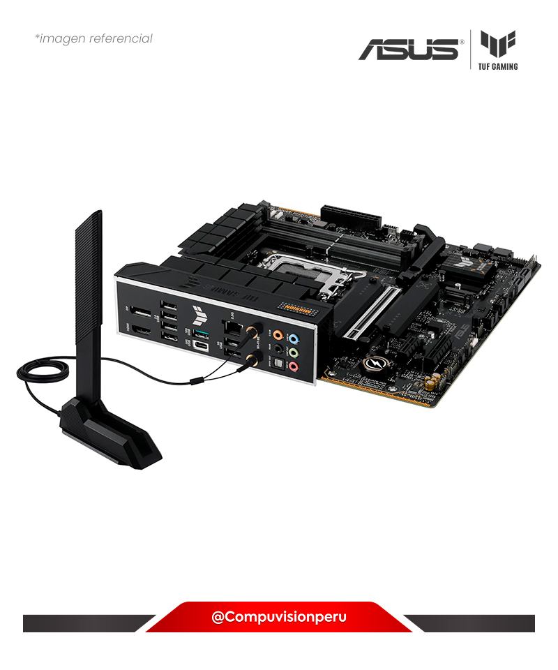 PLACA ASUS TUF GAMING B760M-PLUS WIFI II INTEL B760 LGA 1700 DDR5  HDMI DP M.2 BLUETOOTH USB 3.2 MATX TUF GAMING B760M-PLUS WIFI II