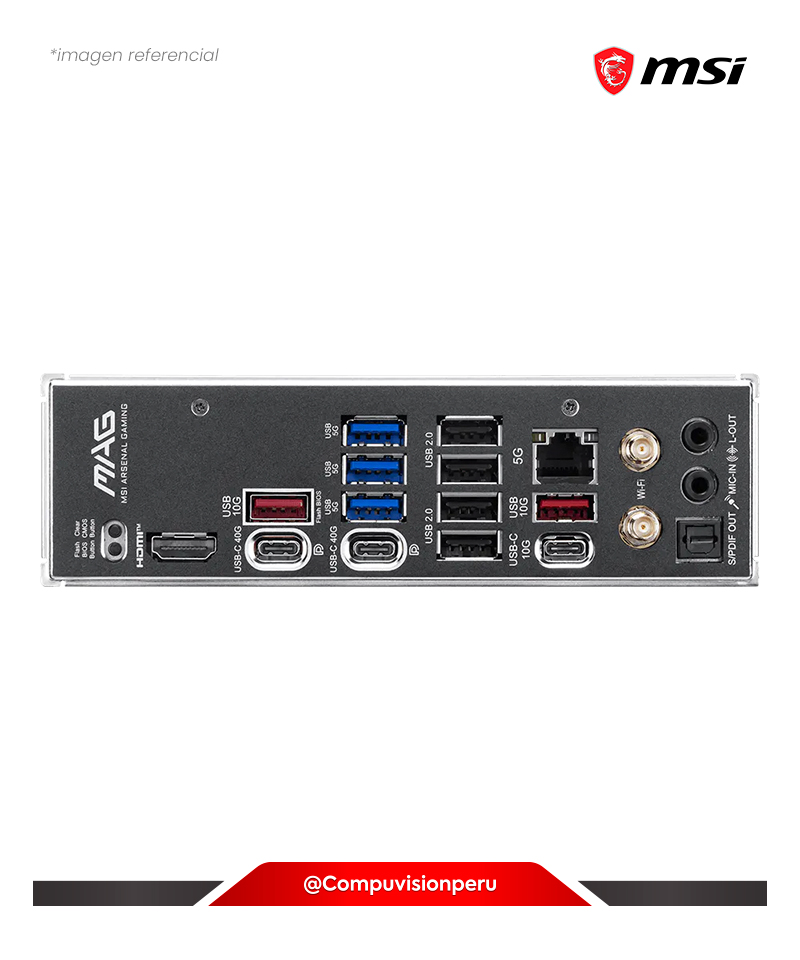 PLACA MSI MAG X870E TOMAHAWK MAX WIFI AM5 AMD X870E DDR5 M.2 SATA 6GB BLUETOOTH ATX