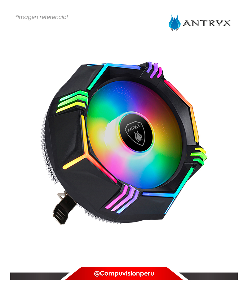 COOLER DE CPU ANTRYX MIRAGE 210 RAINBOW RGB ACC-210R INTEL AMD ALUMINUM