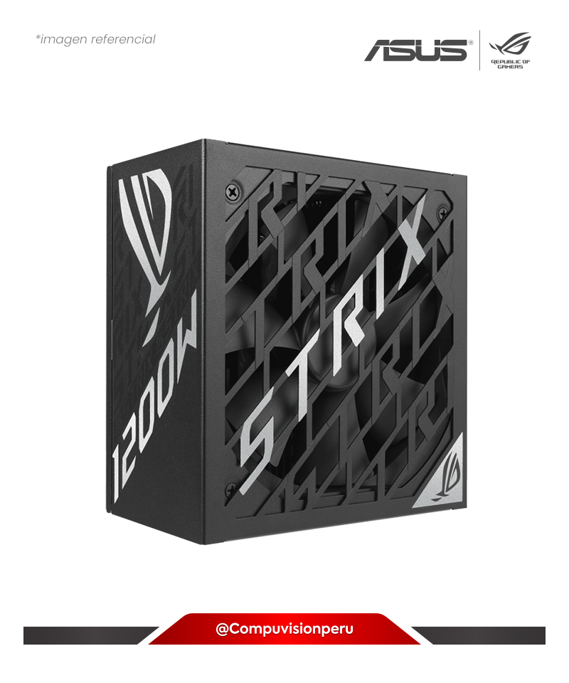 FUENTE 1200W ASUS ROG STRIX 1200W PLATINUM 80 PLUS PLATINUM ATX 3.1 ROG-STRIX-1200P-GAMING
