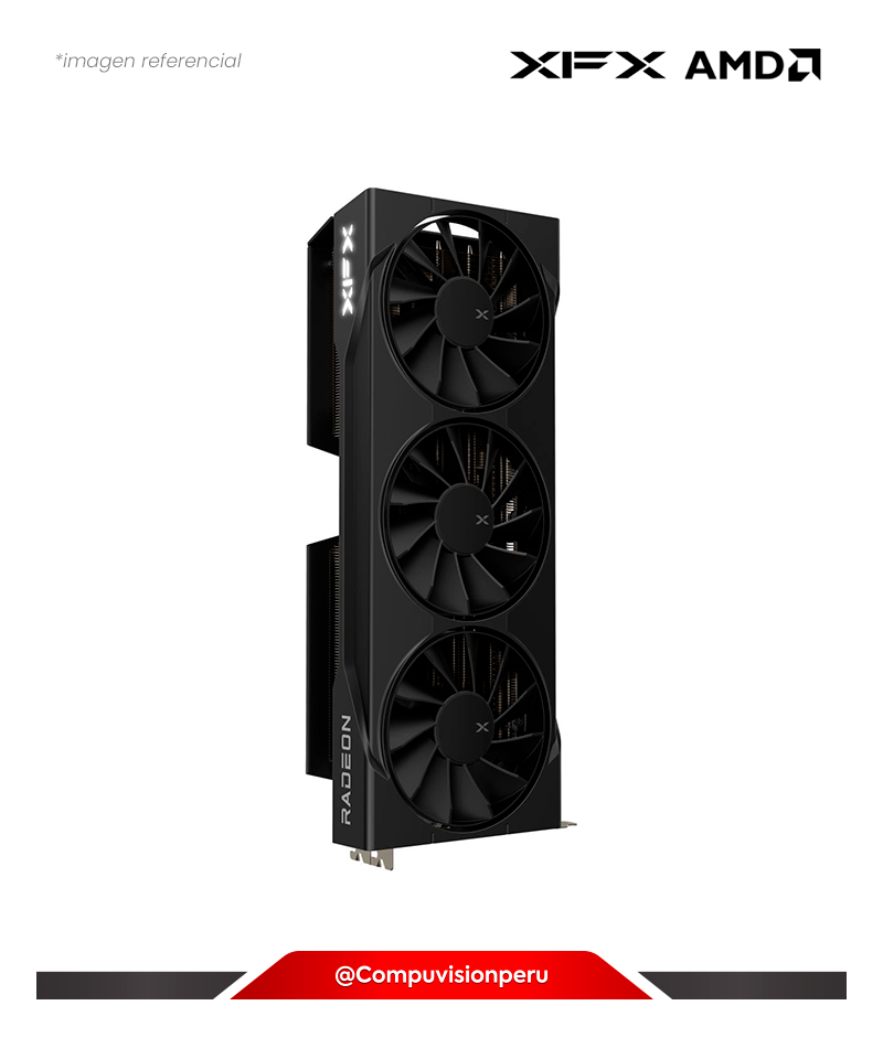 VIDEO XFX SWIFT AMD RADEON RX 9070 XT TRIPLE FAN GAMING 16GB GDDR6 HDMI DP SP 4096 256BIT PCI-E 5.0 RX-97TSWF3B9