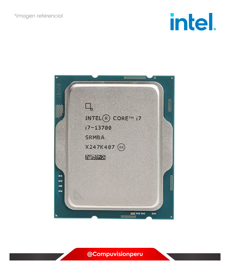 CPU INTEL CORE I7-13700 OEM 16-CORE (8P+8E) 30MB 2.1GHZ LGA 1700 GRAFICOS UHD INTEL 770 TURBO CORE 5.20GHZ TDP 65W