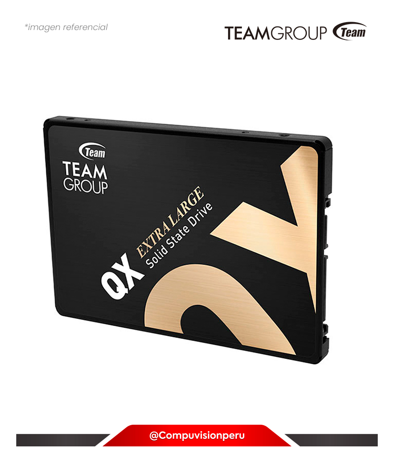 DISCO SOLIDO SSD 1TB TEAMGROUP QX QLC 3D SATA 6.0 GBS 2.5 T253X7001T0C101