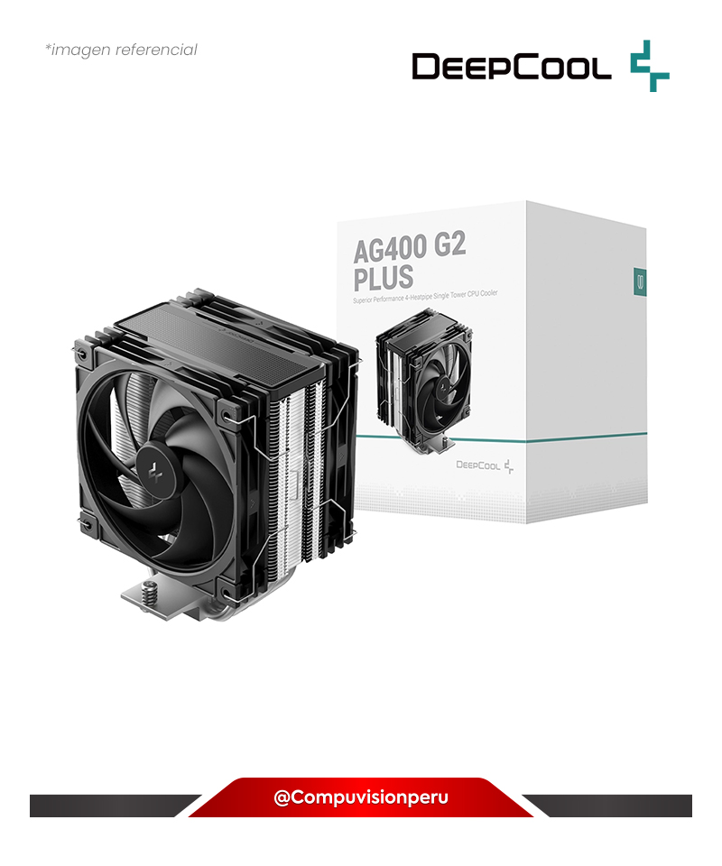 COOLER DE CPU DEEPCOOL AG400 G2 PLUS AMD INTEL  R-AG400-BKNPMG2-G-1