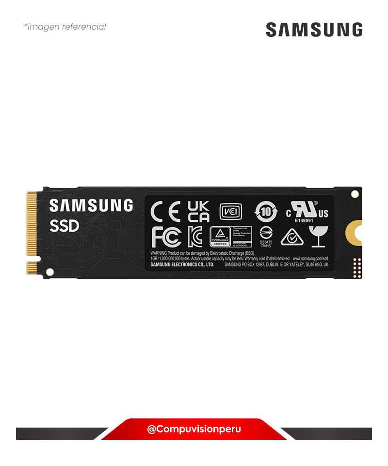 DISCO SOLIDO SSD 1TB SAMSUNG 990 M.2 2280 V-NAND PCIE 4.0 X4 NVME 2.0 MZ-V9V1T0B/AM