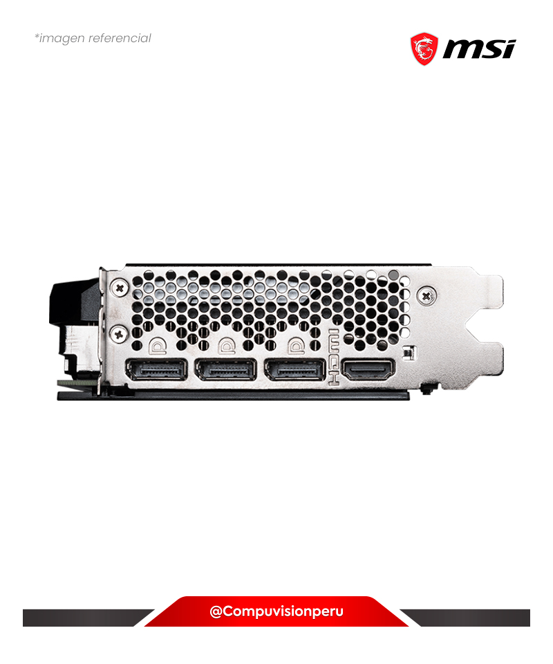 VIDEO MSI GEFORCE RTX 4070 SUPER 12G VENTUS 2X OC 12GB GDDR6X CUDA 7168 192-BITS HDMI DP
