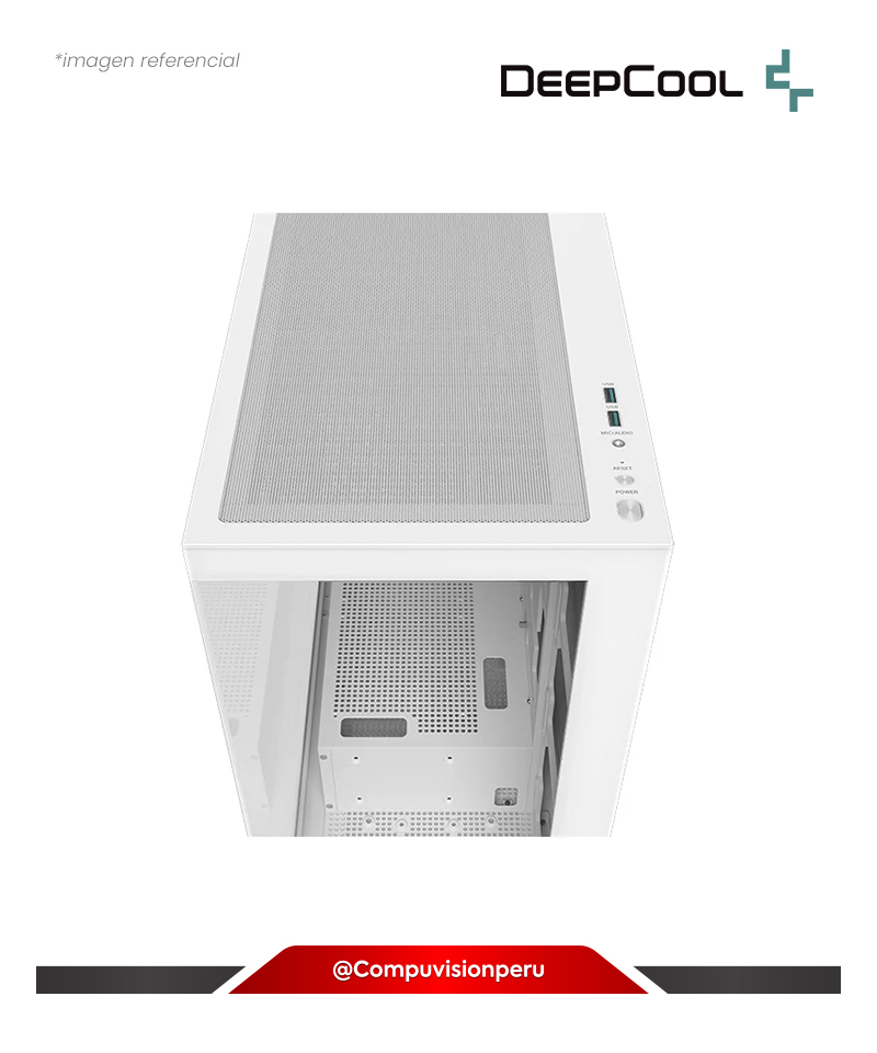 CASE DEEPCOOL CG580 WHITE USB3.0 TIPO-C CRISTAL TEMPLADO S/FUENTE R-CG580-WHNDA0-G-1