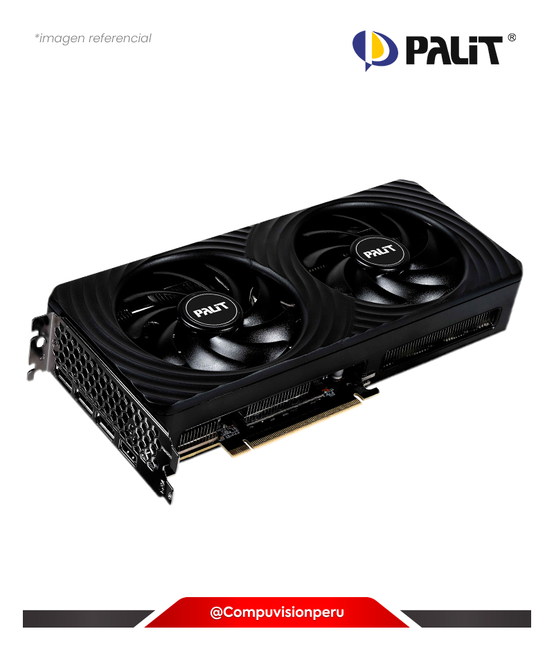 VIDEO PALIT GEFORCE RTX 5060 TI DUAL 8GB GDDR7 CUDA 4608 128 BITS HDMI DP NE7506T019P1-GB2062D